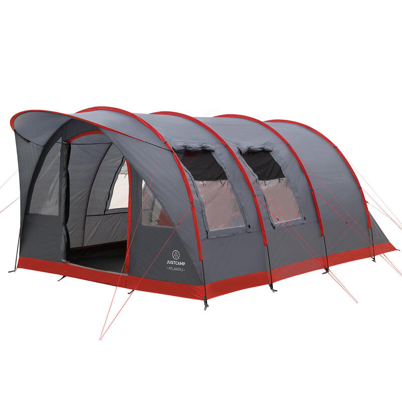 Tunnelzelt Justcamp Atlanta 5 Camping Zelt für 5 Personen mit Vorraum
