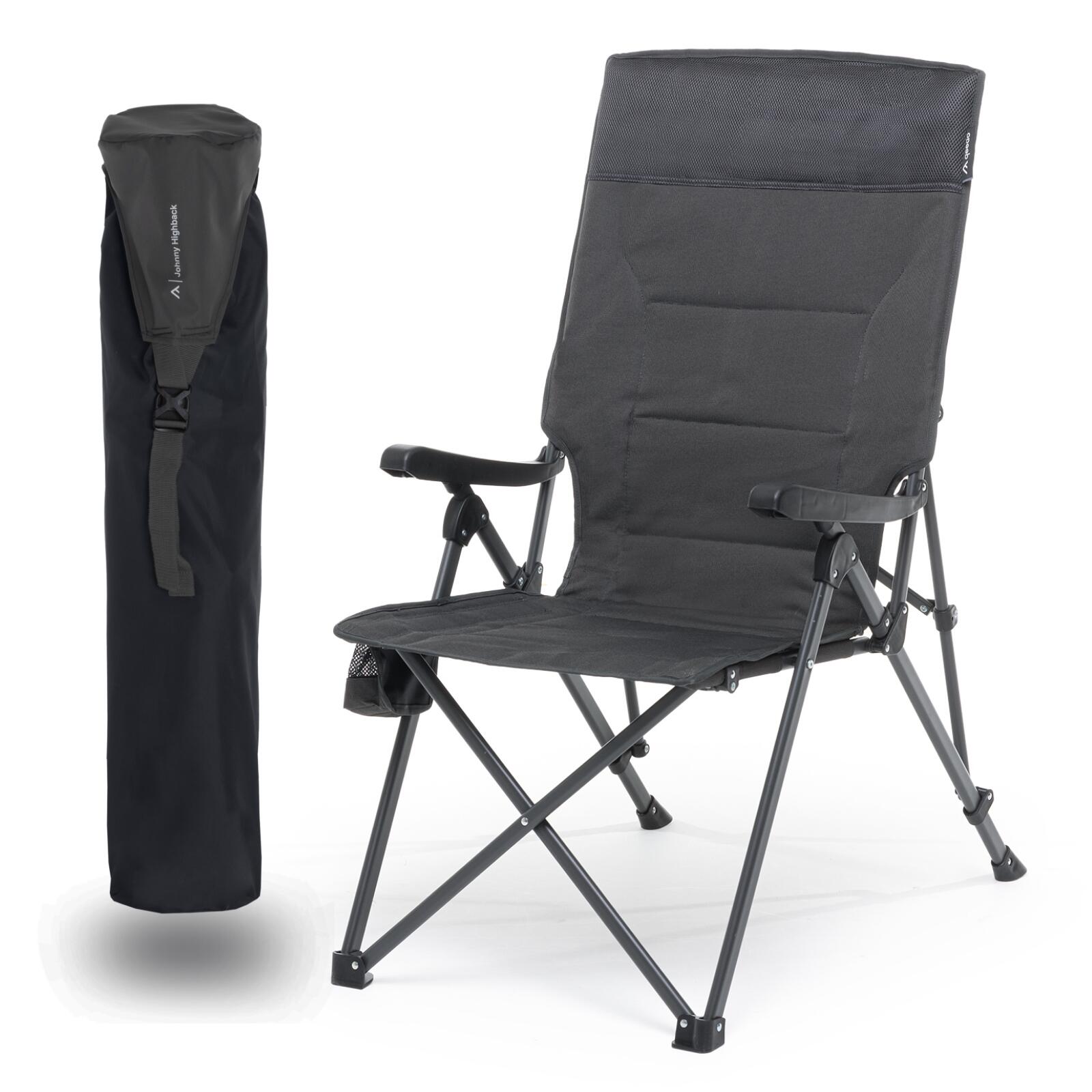 Campingstuhl Johnny Highback klappbar mit hoher Lehne und Getränkehalter 7/7