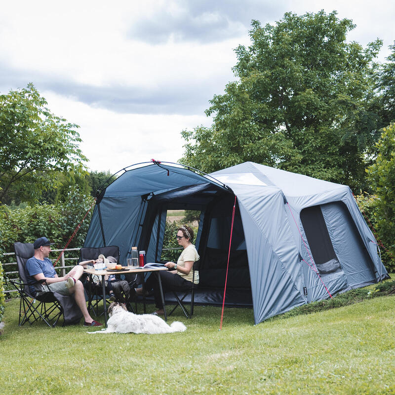 Tente familiale (système Quick-Up) avec auvent - Villa Pro - 5 Places, sharkgrey