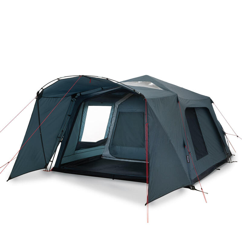 Tente familiale (système Quick-Up) avec auvent - Villa Pro - 5 Places, sharkgrey