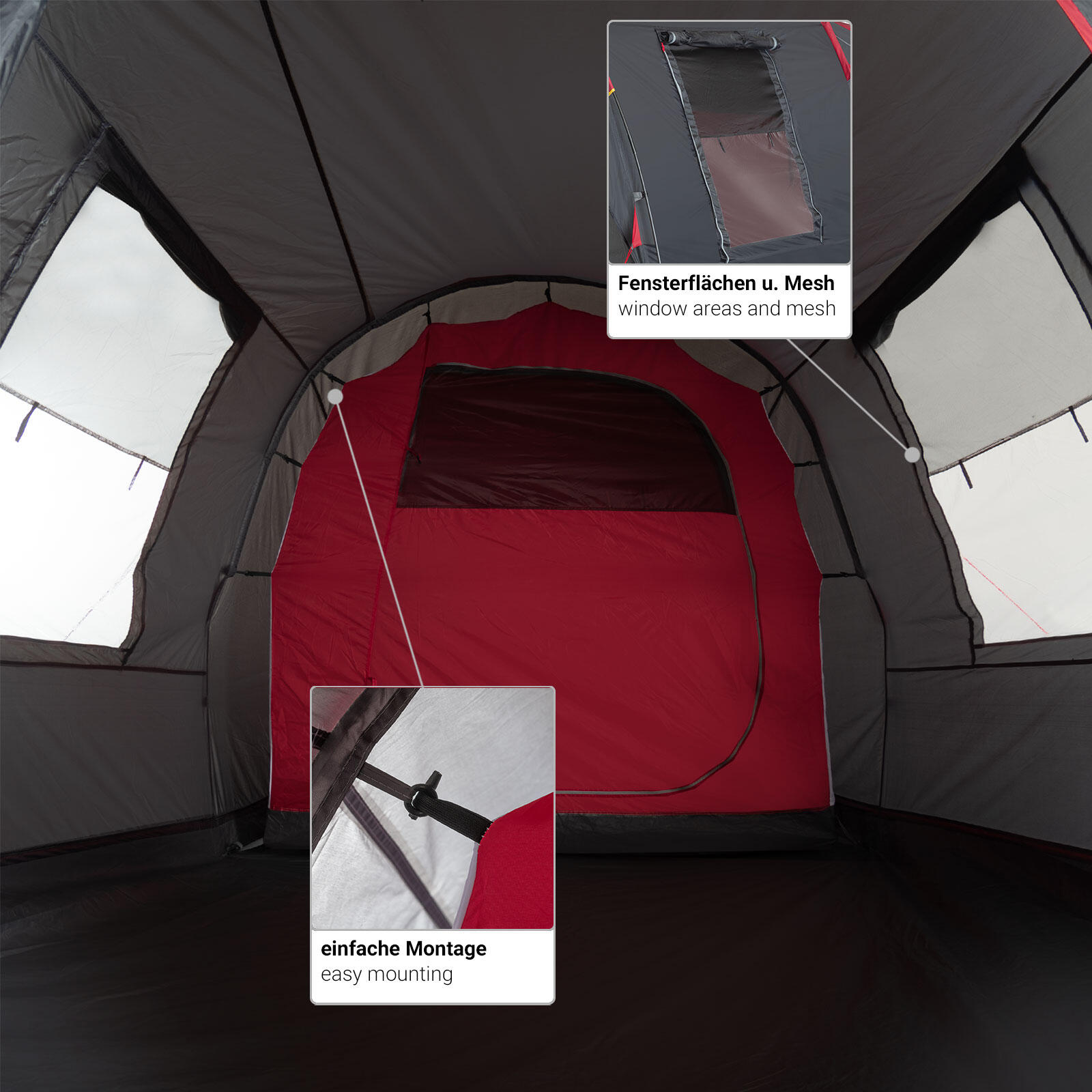 Tente familiale Atlanta 3 – Confort et espace pour vos aventures 6/7