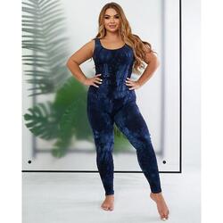 Samarali Jumpsuit Blauw Tie-Dye