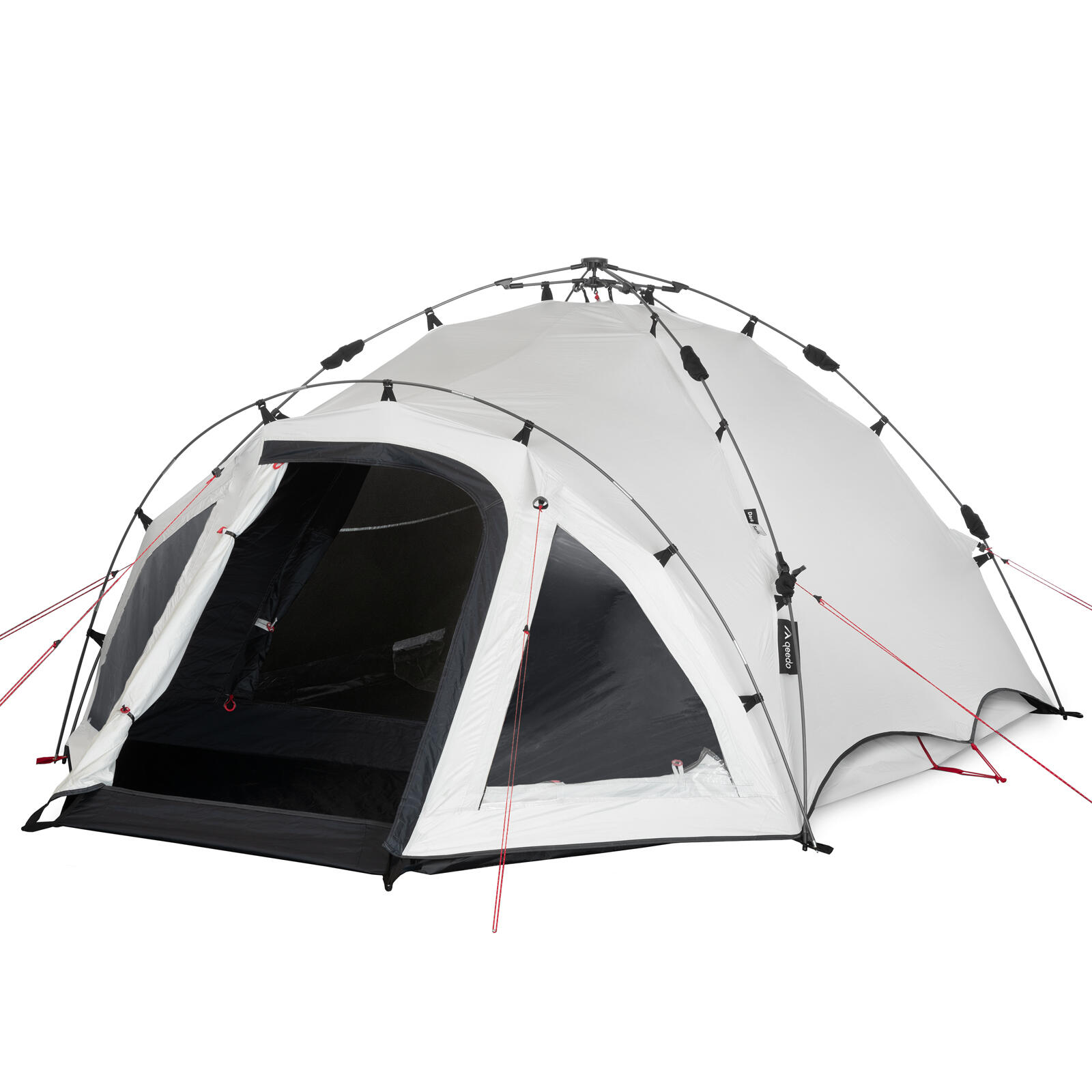 QEEDO Campingzelt Quick Oak Dark Series für 3 Personen mit Quick-Up-System