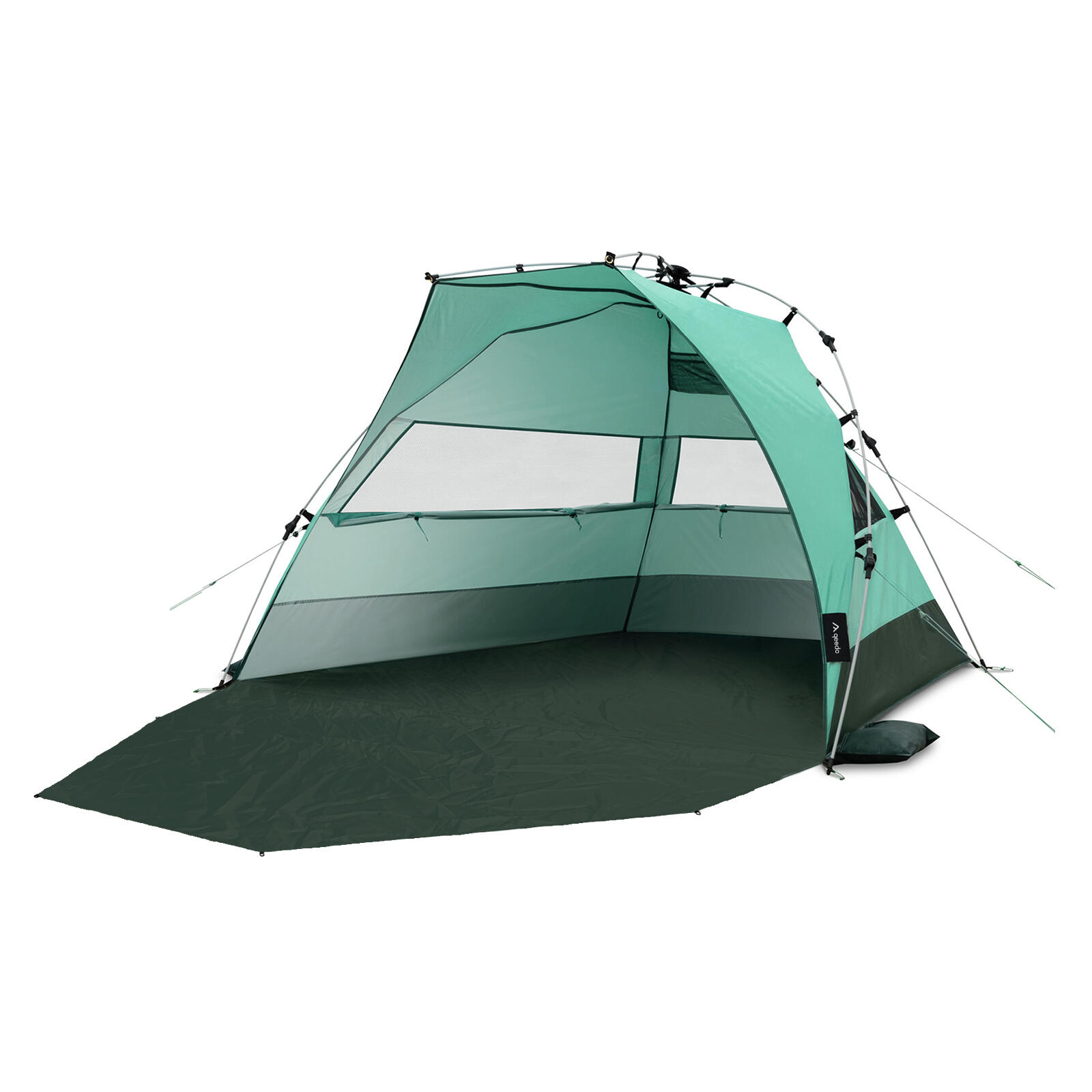 Qeedo - Tente De Plage Automatique Upf80+ 3 Places "quick Bay Pro" - Bahamamint - Abris Anti Uv - Vert - Taille Unique - Decathlon