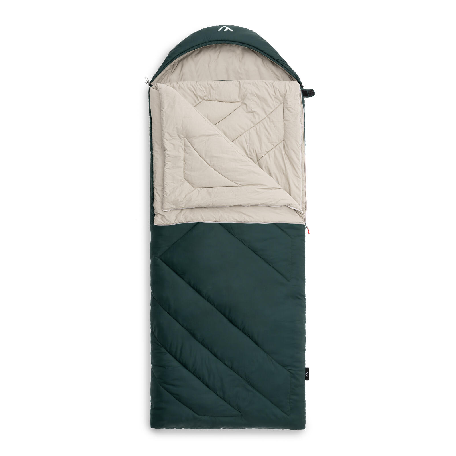 Qeedo - Sac De Couchage À Couverture Fellow Coton Adultes (200 X 90 Cm) Modulable - Sac De Couchage - Vert - Taille Unique - Decathlon