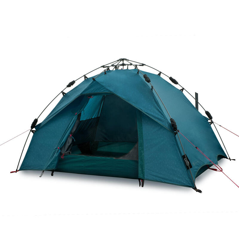 Schnellaufbau-Zelt Quick Ash 2 Lakeblue für 2 Personen mit kleinem Vordach