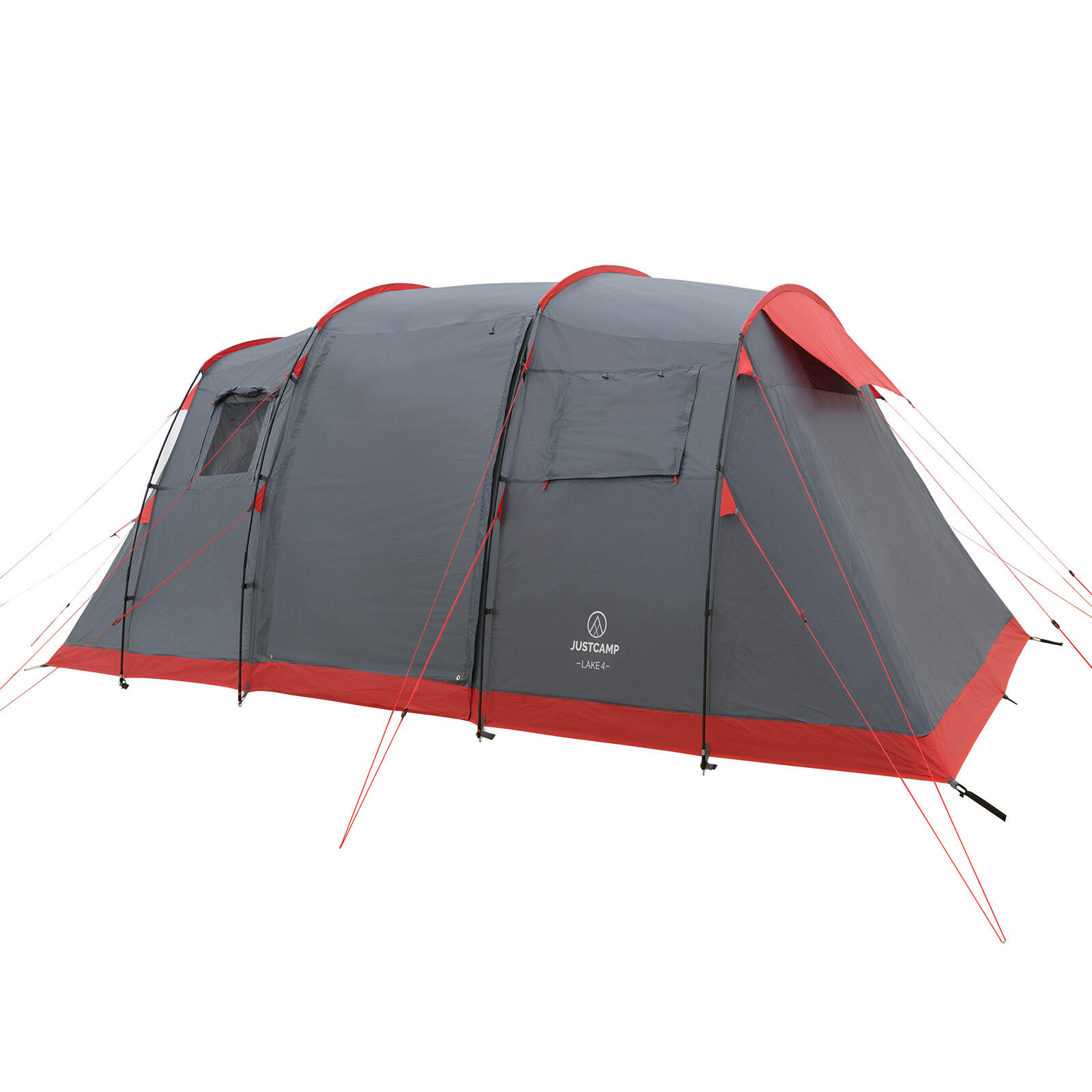 Familienzelt Justcamp Lake 4 Camping Zelt fr 4 Personen mit zwei  Schlafkabinen | Decathlon