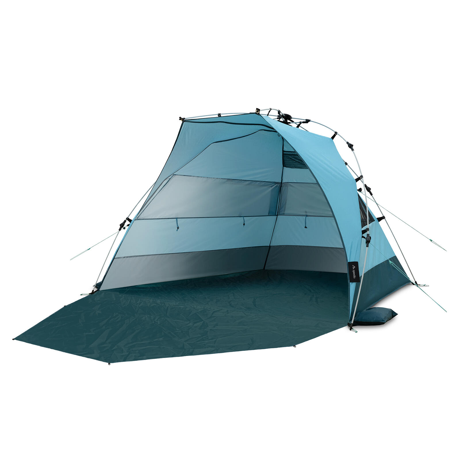 Tente de plage automatique UPF80+ 3 Places "Quick Bay Pro" - oceanblue 2/7