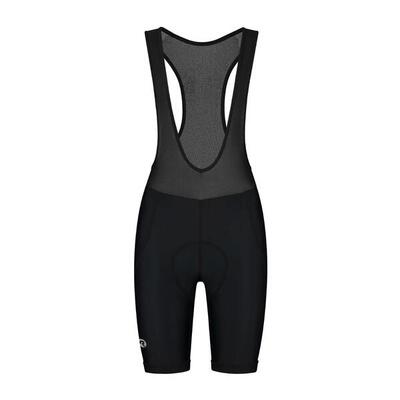 Dames fietsbroek met bretels bibshort core zwart