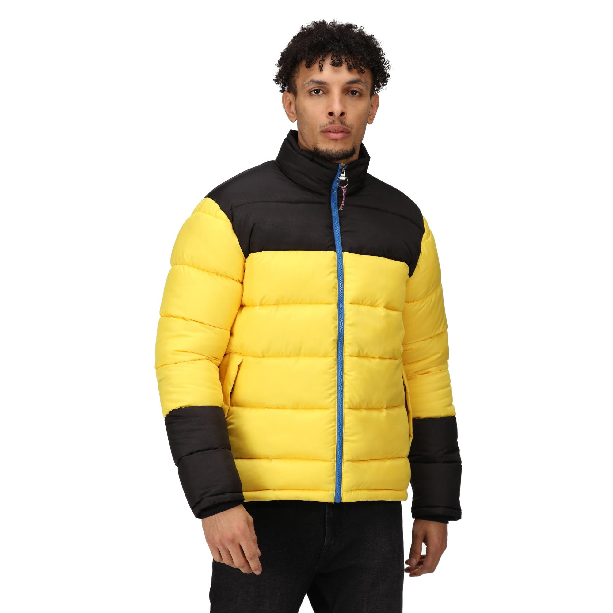 Men's VINTAGE down jacket (Solar / Black)