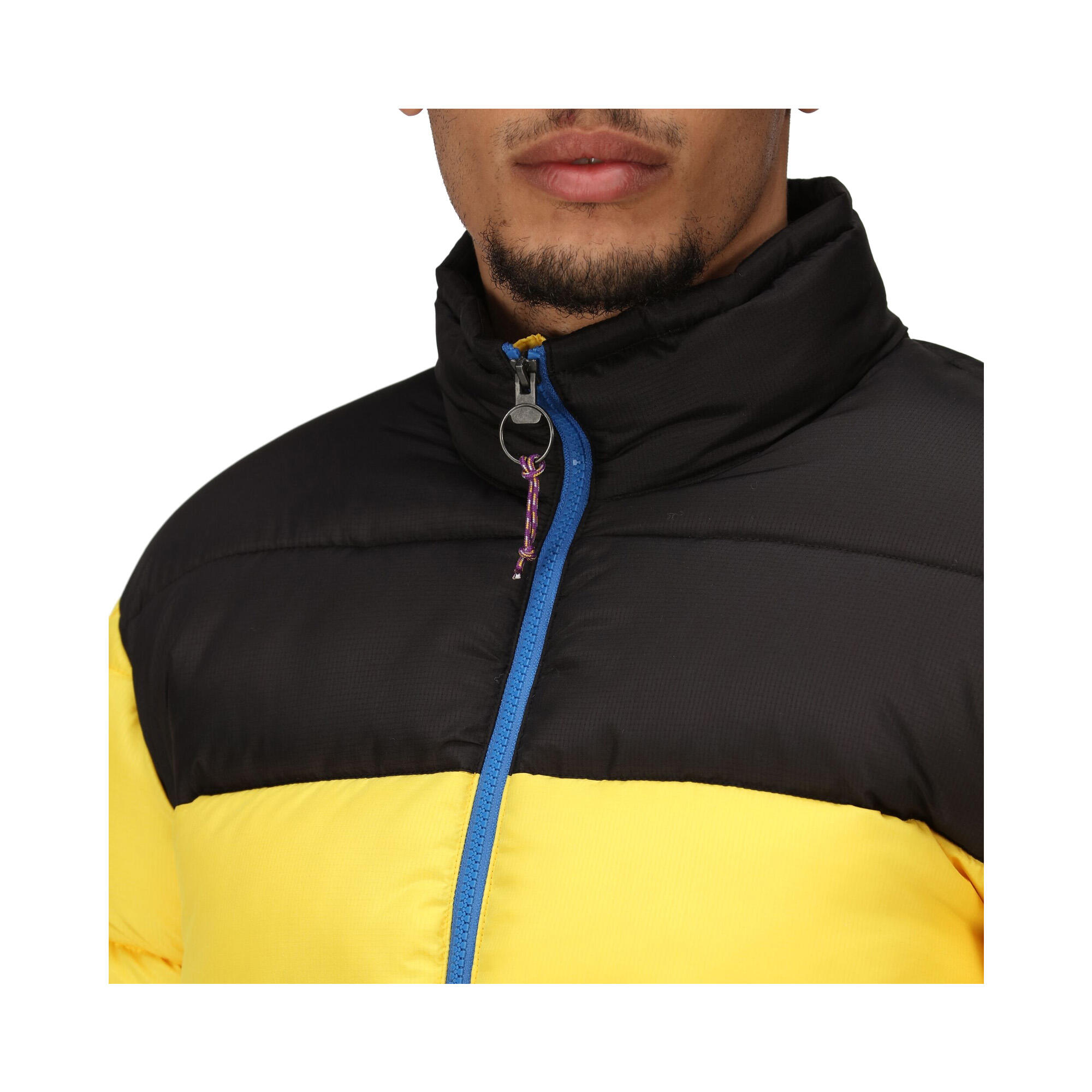 Mens Insulated Puffer Jacket (Solar/Black) 3/5