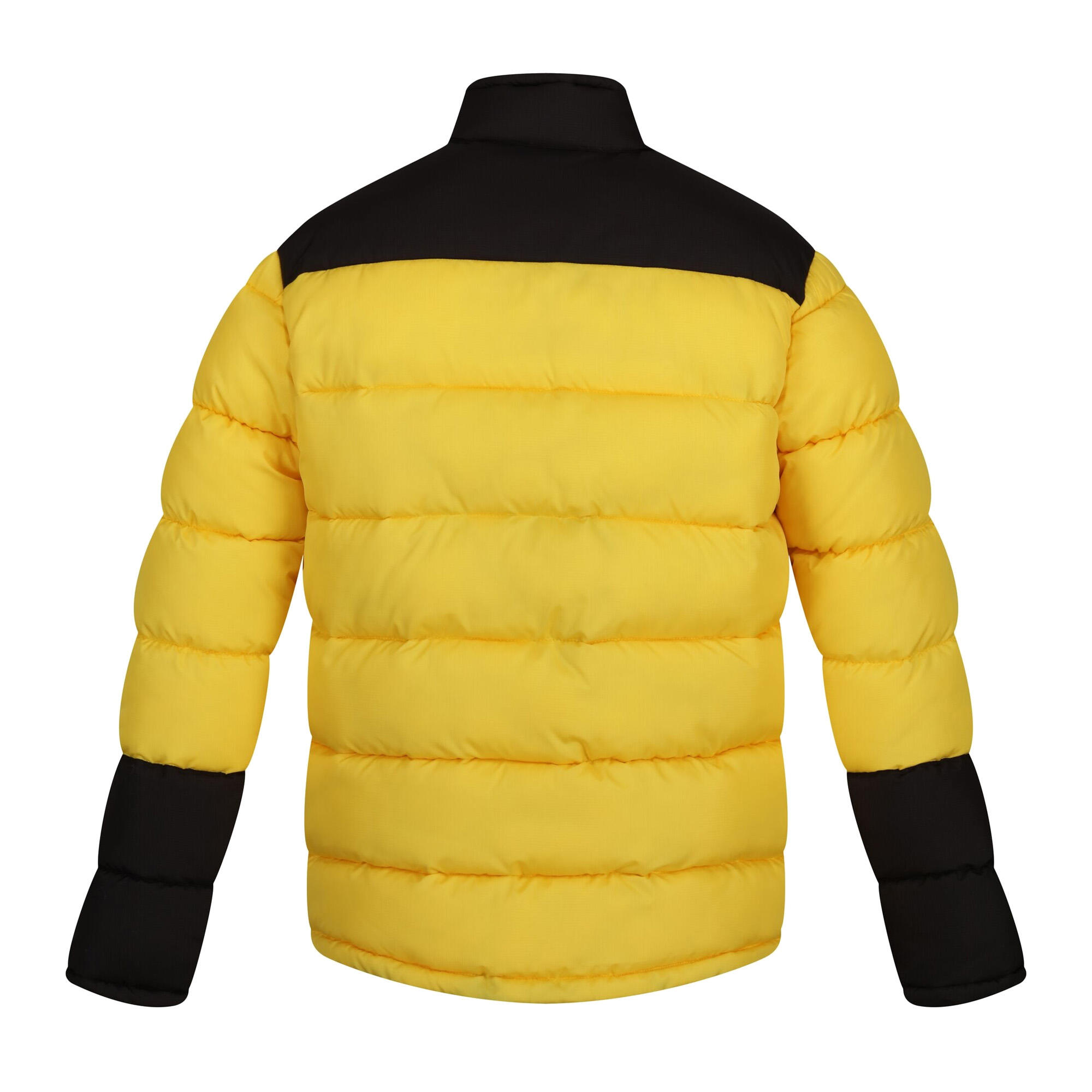 Mens Vintage Insulated Puffer Jacket (Solar/Black) 2/5