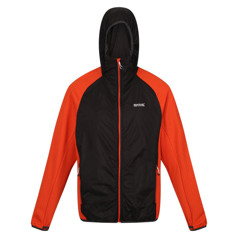 Chaqueta Softshell Highton Lite Hybrid para Hombre Ceniza, Naranja Oxidado