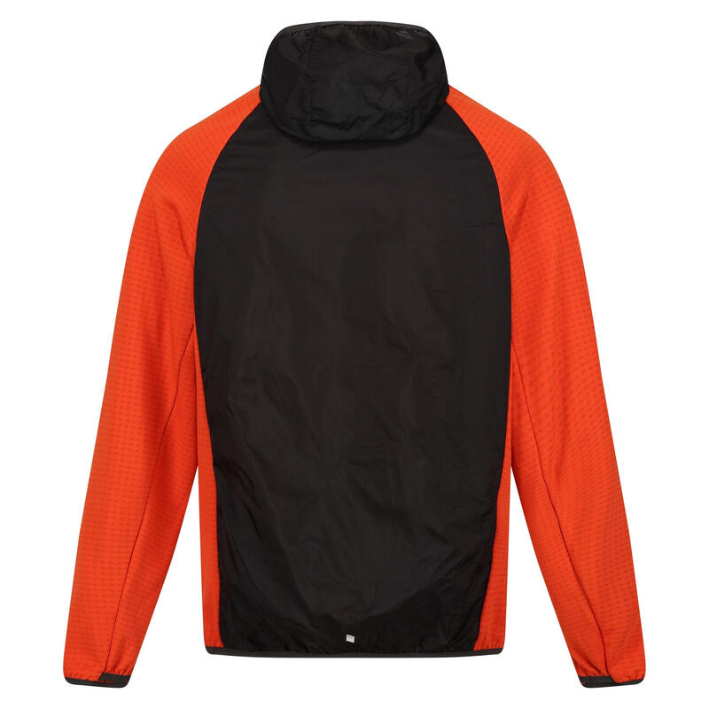 Veste softshell HIGHTON LITE HYBRID Homme (Cendre / Rouge orangé)