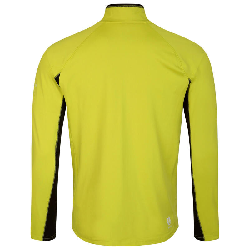 Heren Substratum Core Stretch Full Zip Midlayer (Neon Spring/Zwart)