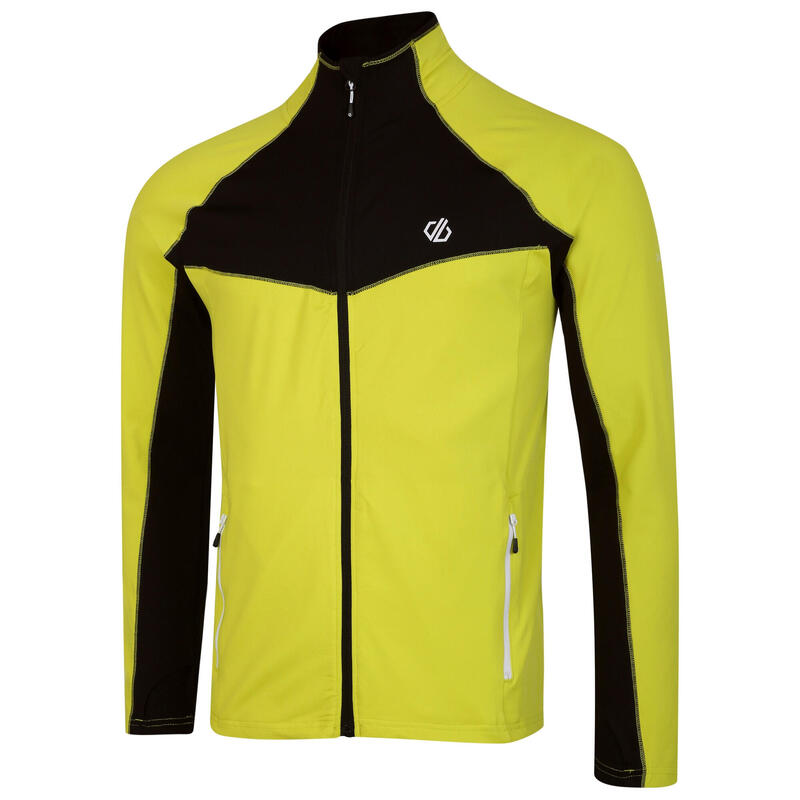 Heren Substratum Core Stretch Full Zip Midlayer (Neon Spring/Zwart)