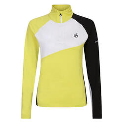 Haut de sport ICE Femme (Jaune prune / Noir)