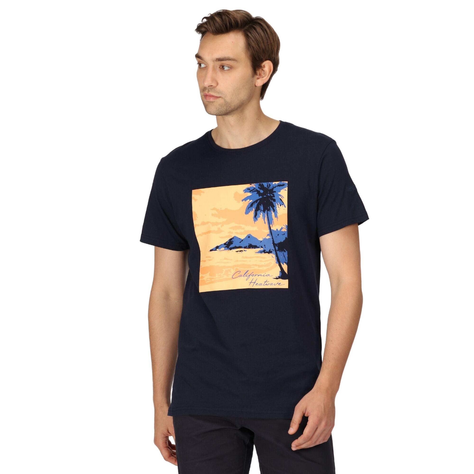 Mens Cline VII California Heatwave TShirt (Navy) 4/5