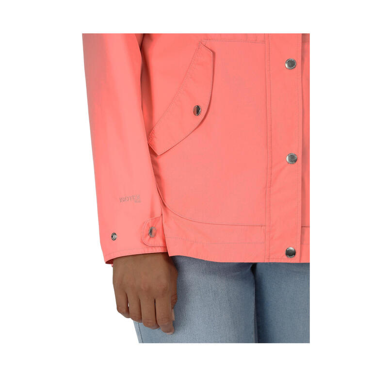 Chaqueta Impermeable Bayla para Mujer Rosa Concha