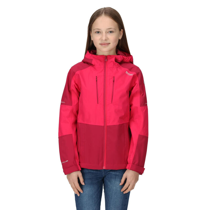 "Highton IV" Jacke, wasserfest für Kinder Pinker Trank/Beeren Pink