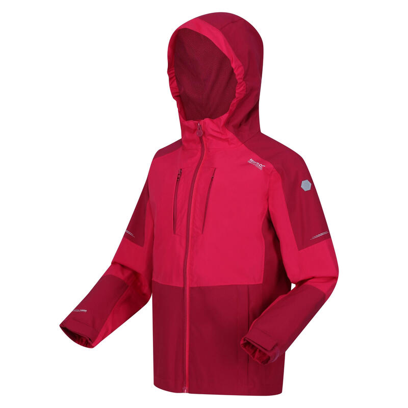 "Highton IV" Jacke, wasserfest für Kinder Pinker Trank/Beeren Pink