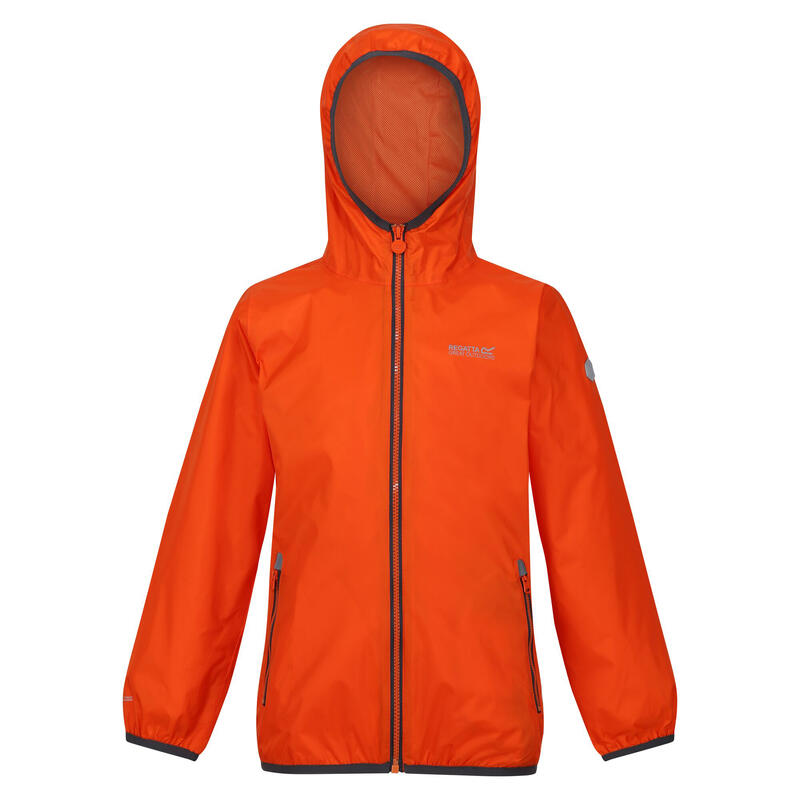 Groot Buitenshuis Kinderen/Kinderen Lever II Packaway Rain Jacket (Blaze