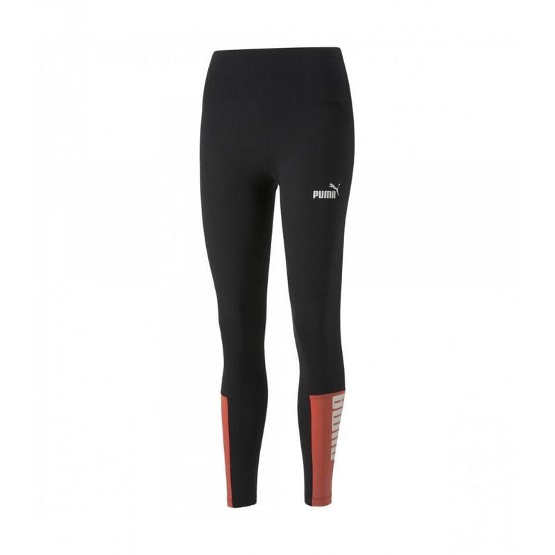 Leggings puma donna colorblock - nero/rosa