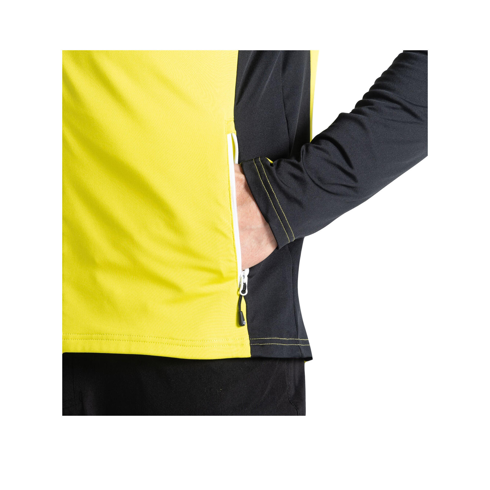 Veste Motif/style À Capuche TOURING Homme (Jaune Néon / Noir) 3/5