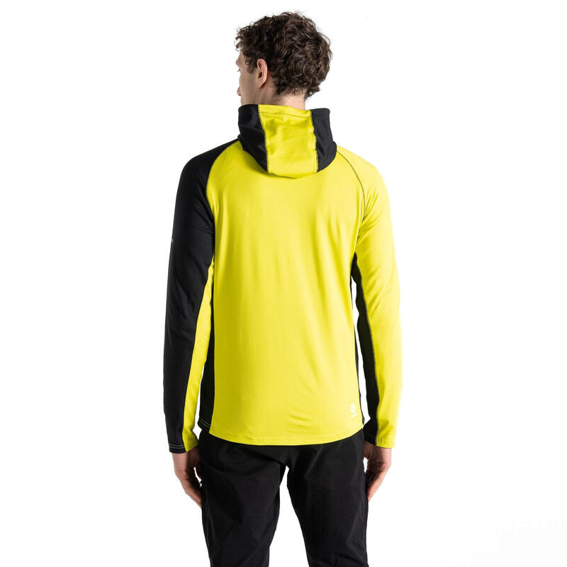 Heren Touring Hooded Stretch Full Zip Jacket (Neon Spring/Zwart)