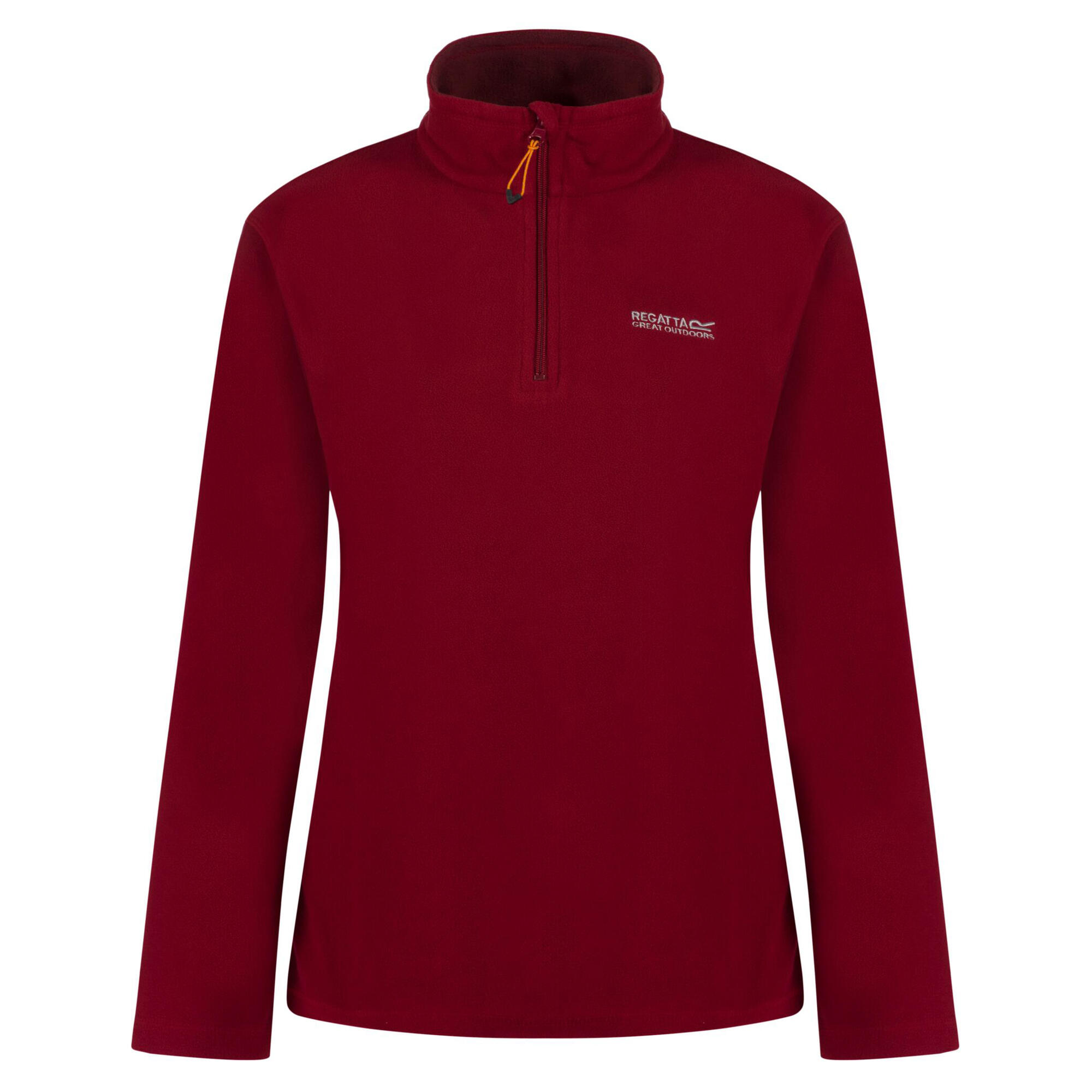 Great Outdoors Womens/Ladies Sweetheart 1/4 Zip Fleece Top (Rumba Red) 1/4