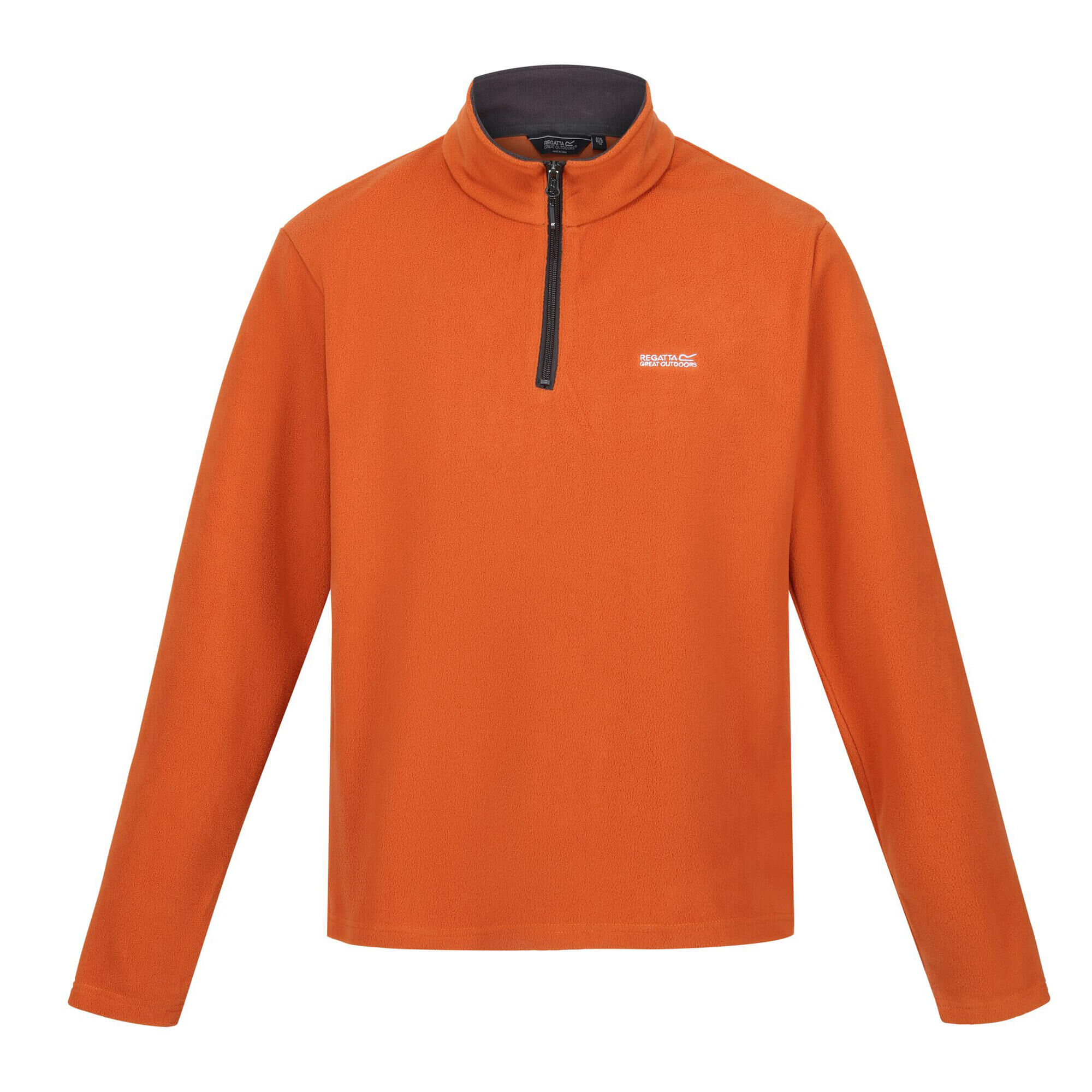 REGATTA Great Outdoors Mens Thompson Half Zip Fleece Top (Burnt Copper)