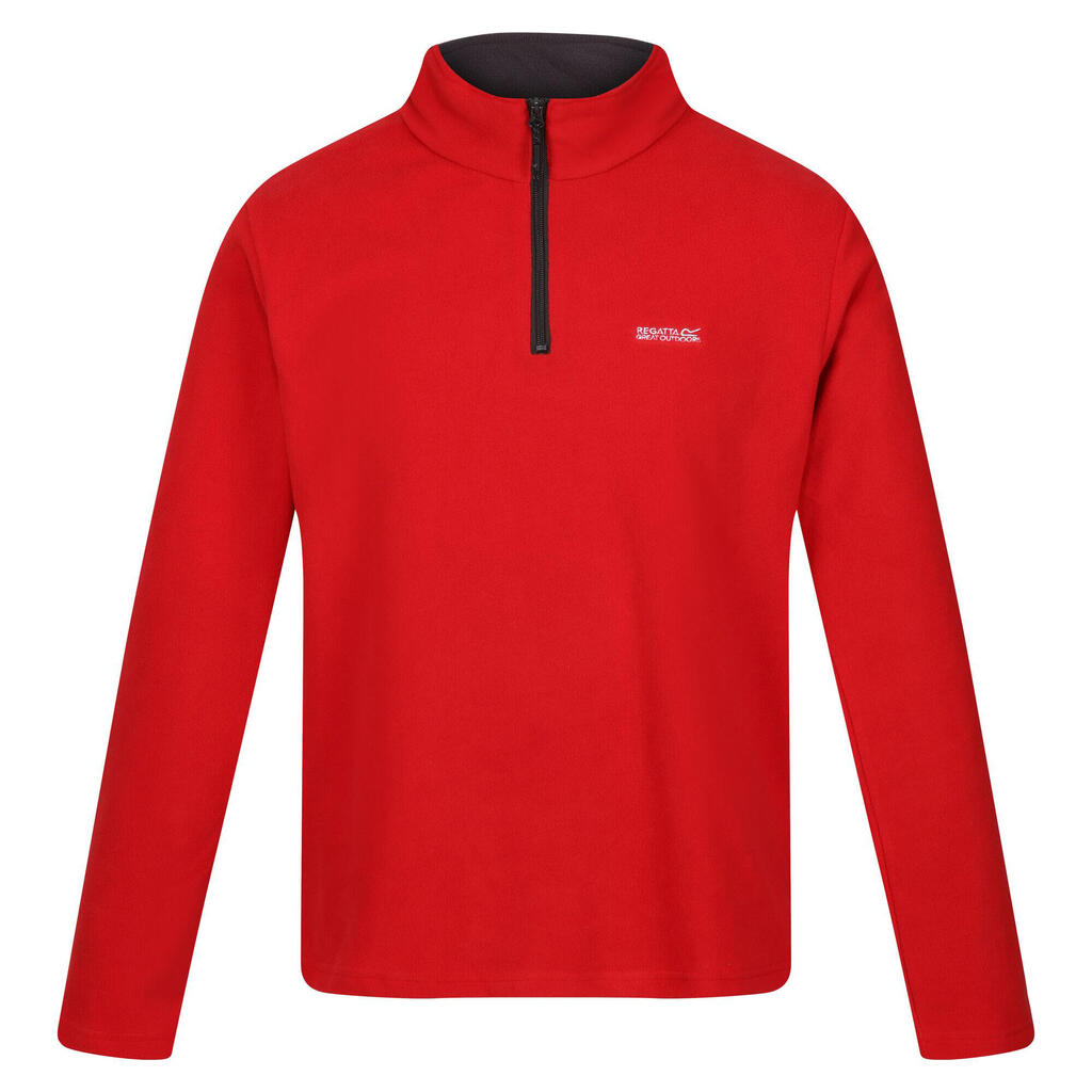 Great Outdoors Mens Thompson Half Zip Fleece Top (Brick)
