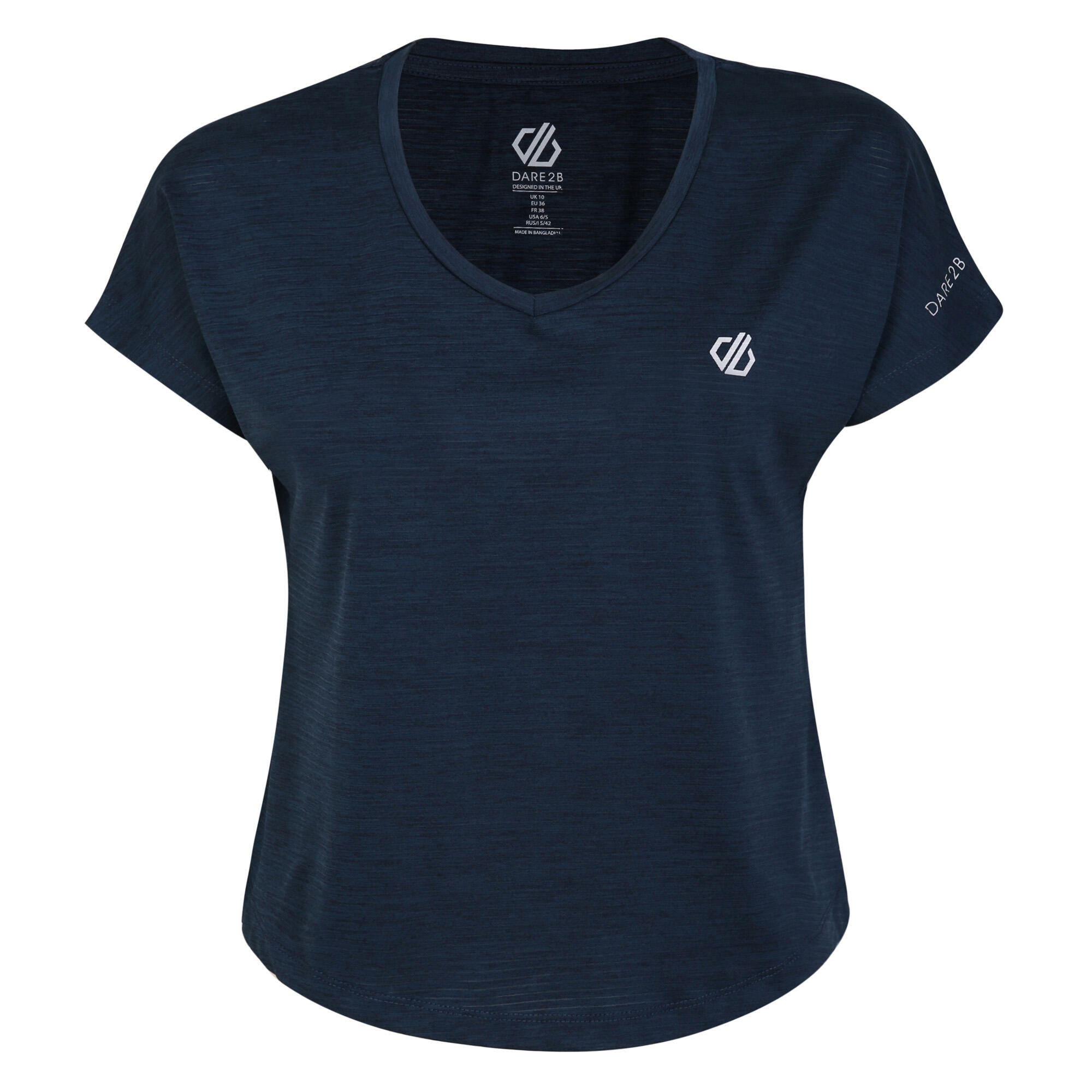 Womens/Ladies Refining TShirt (Moonlight Denim Marl) 1/5