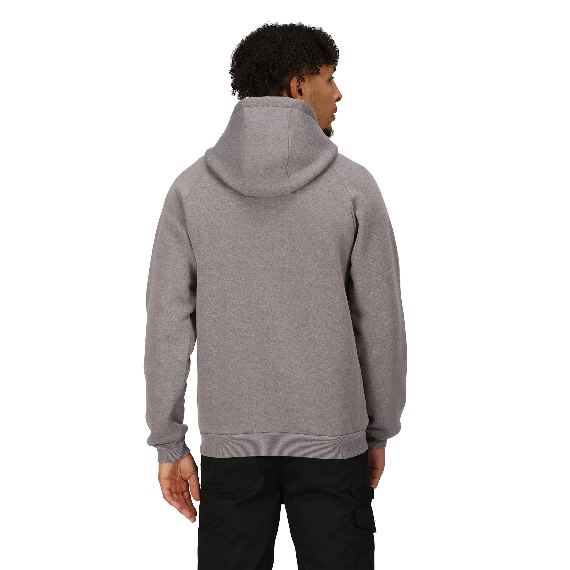 Mens Orginal Full Zip Hoodie (Rock Grey Marl) 2/4