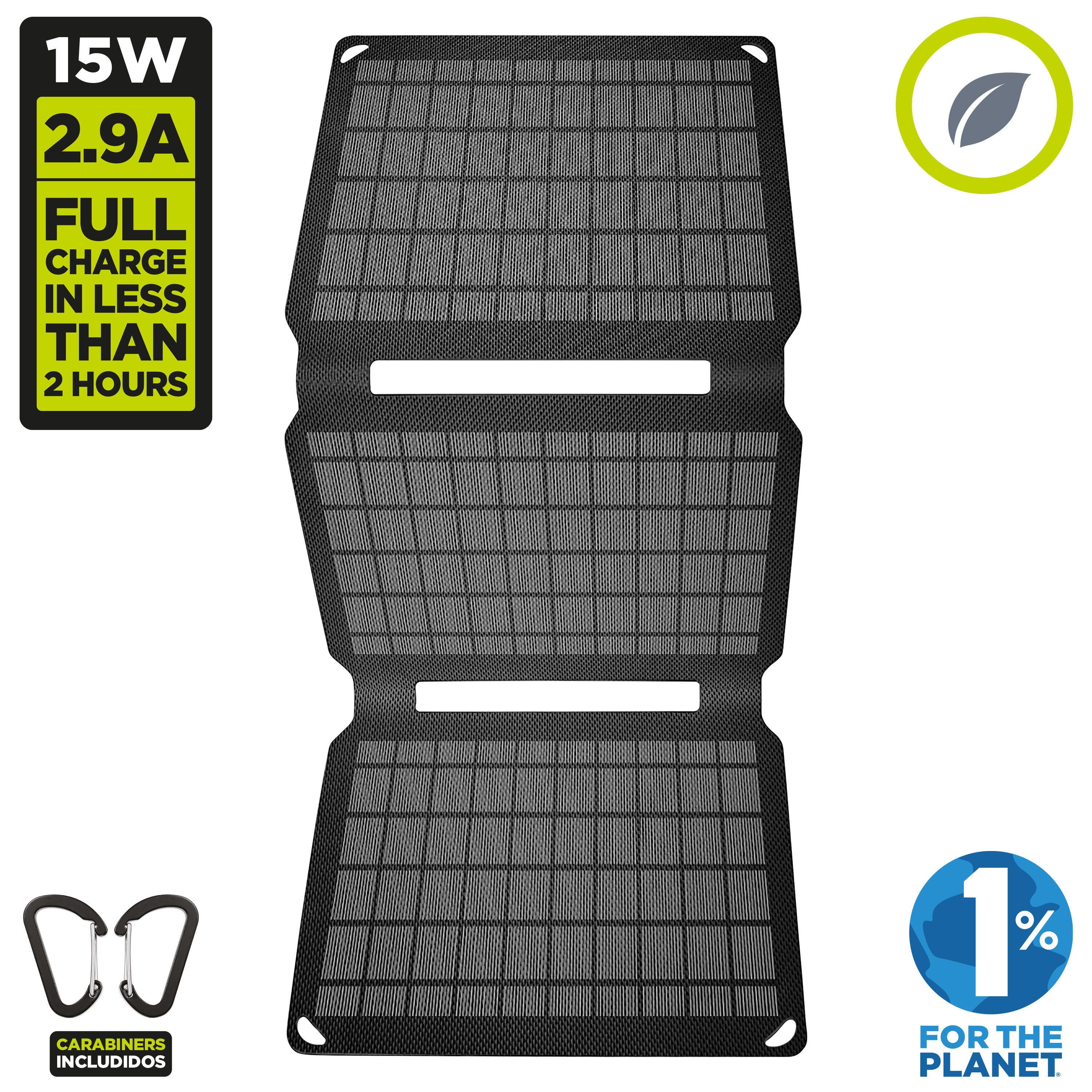 muvit for change carregador solar 15w preto 3/5