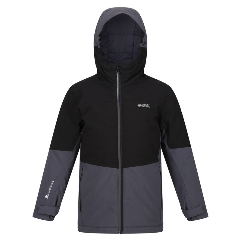 Veste imperméable HIGHTON Enfant (Noir / Gris phoque)