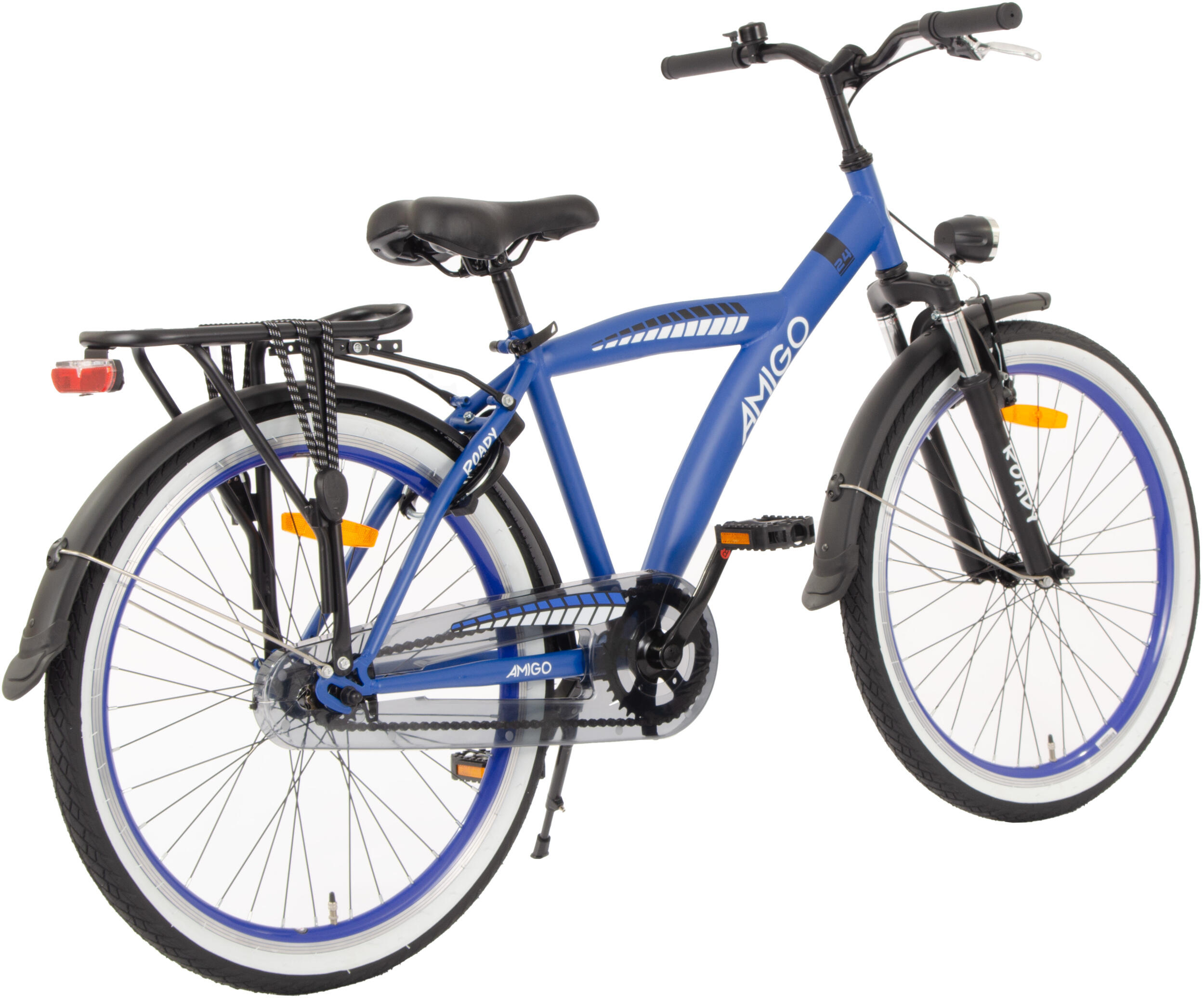 AMIGO Jongensfiets Roady 24 Inch Jongens Terugtraprem Blauw 6/7