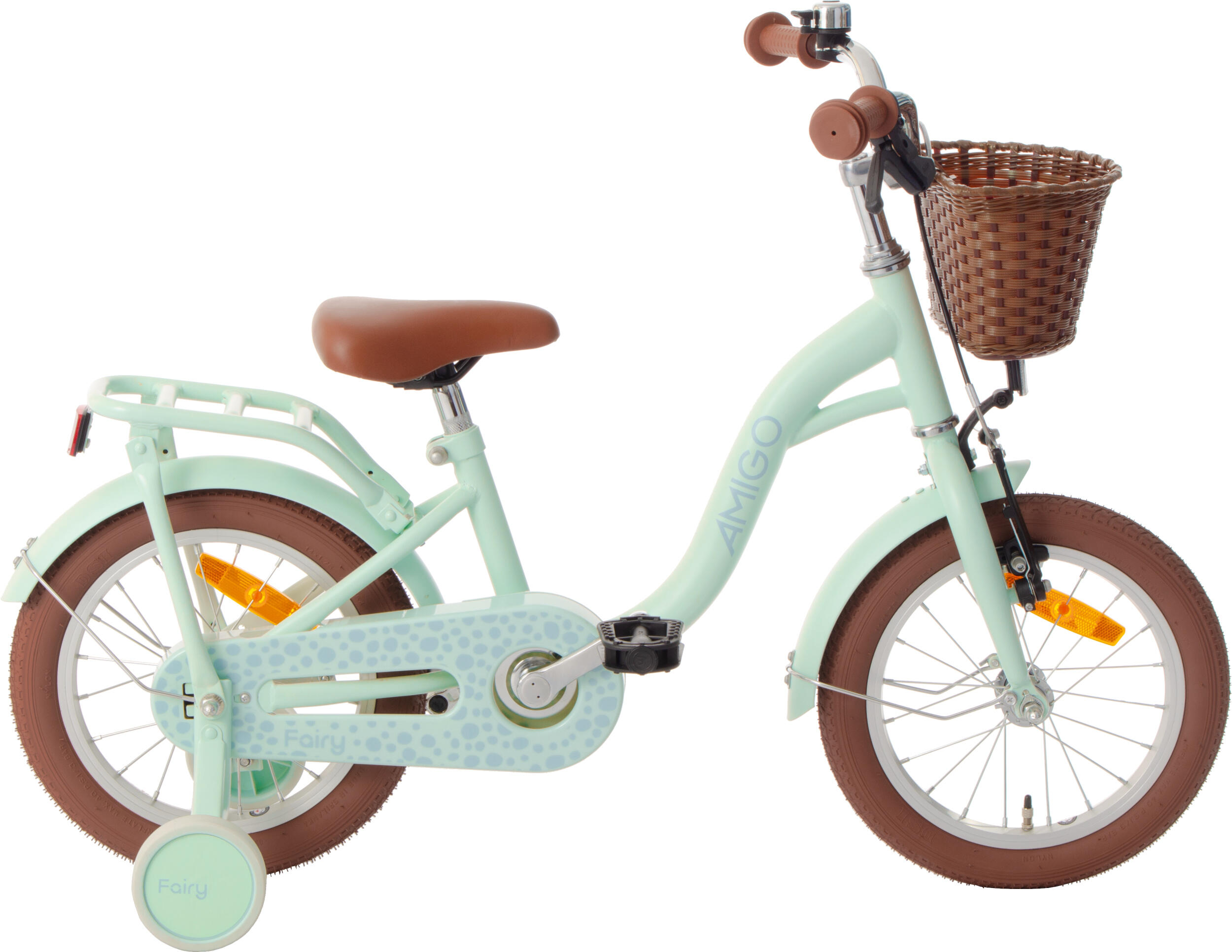 AMIGO AMIGO Kinderfahrräder Mädchen Fairy 14 Zoll 22 cm Mädchen Rücktrittbremse