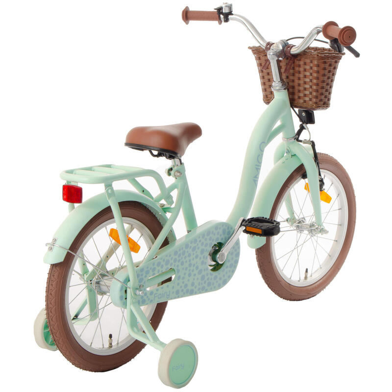 AMIGO Vélo fille Fairy 16 Pouces Fille Frein à rétropédalage Vert-menthe