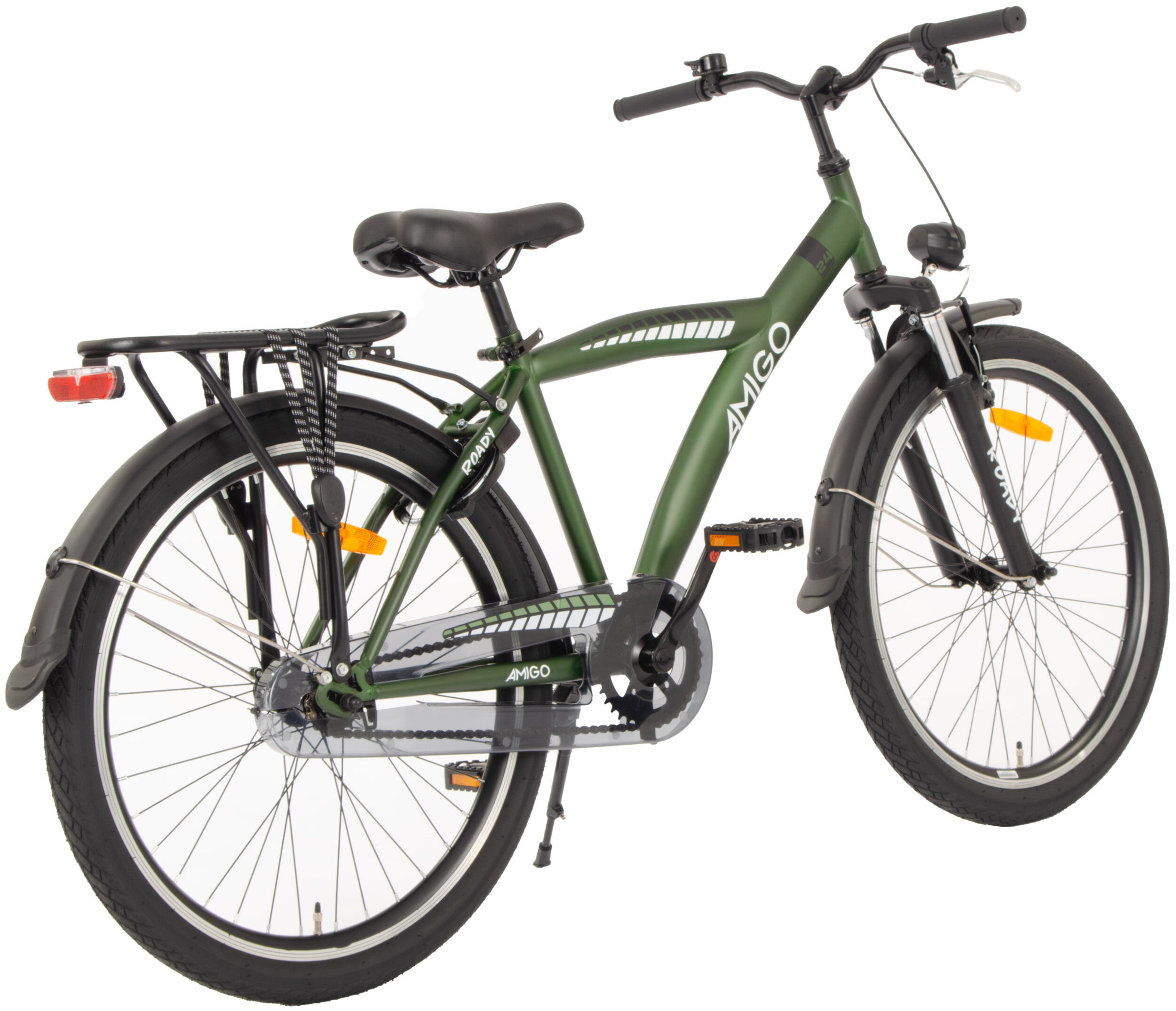 AMIGO Jongensfiets Roady 24 Inch Jongens Terugtraprem Groen 6/7