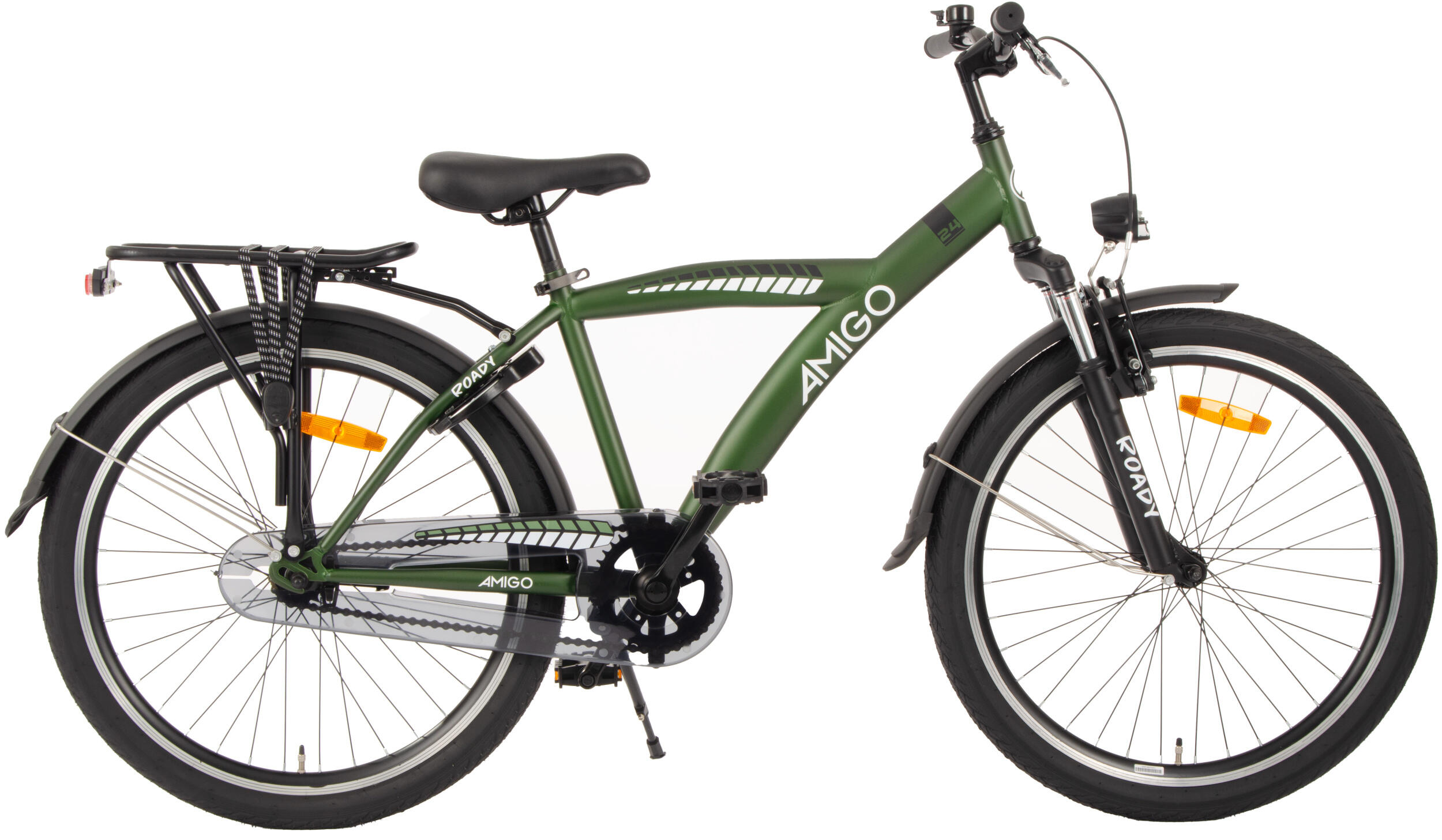 AMIGO AMIGO Kinderfahrräder Jungen Roady 24 Zoll 36 cm Jungen Rücktrittbremse Grün