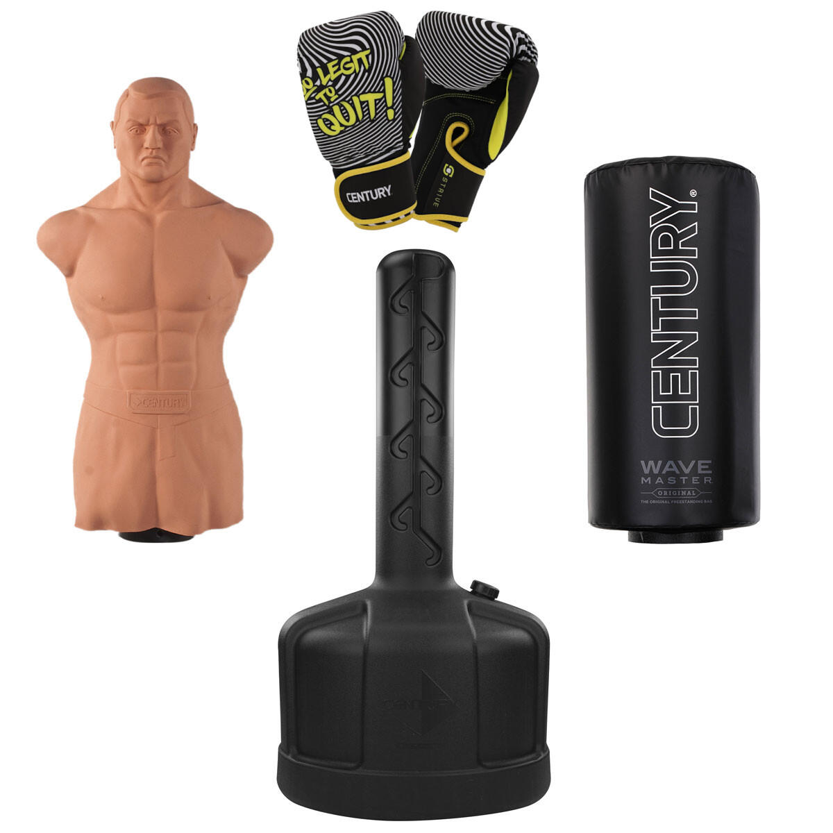 Century - Set - Dummy Bob Xl, Partie Supérieure Sac De Frappe Sur Pied, Gants De Boxe - Sac De Frappe - Noir - Taille Unique - Decathlon