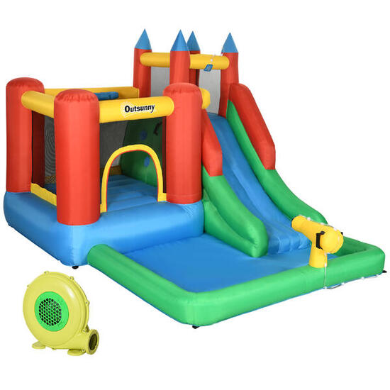 Castillo Hinchable Outsunny 330x245x215 cm Multicolor