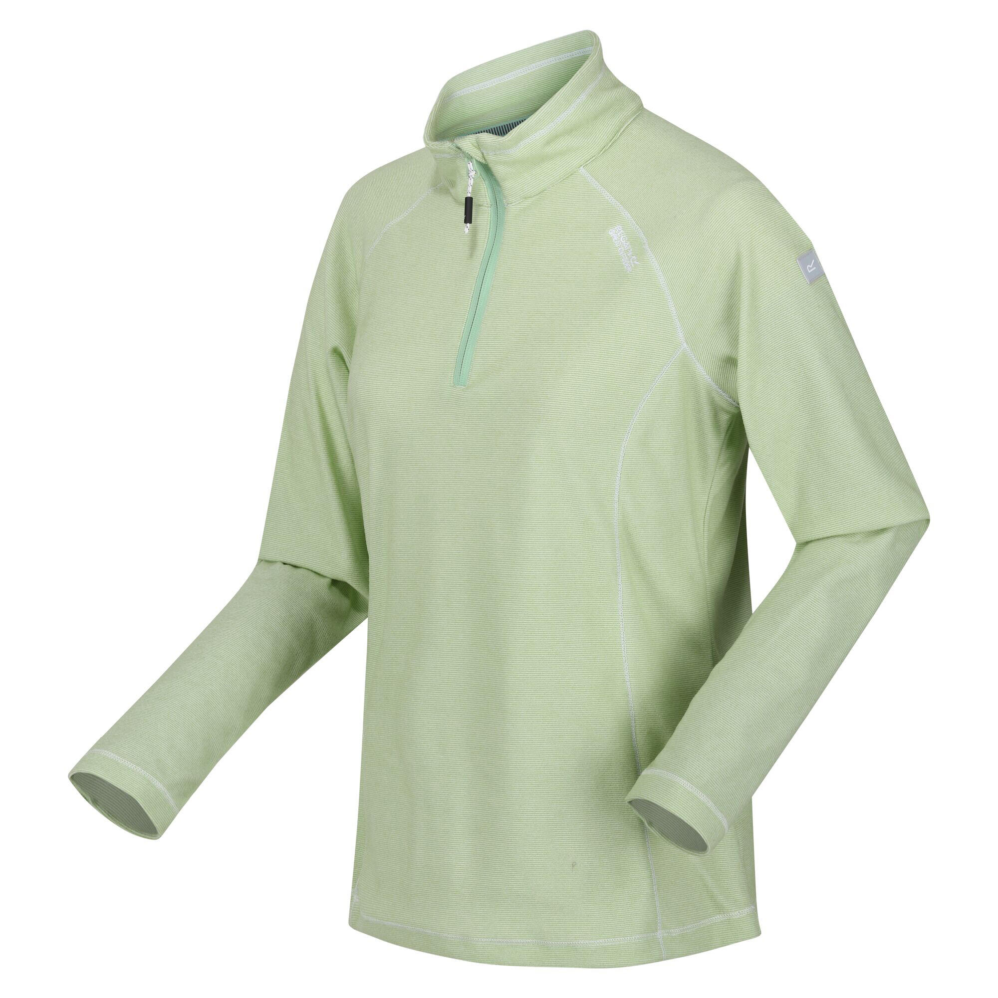 Great Outdoors Womens/Ladies Montes Half Zip Fleece Top (Quiet Green) 3/4