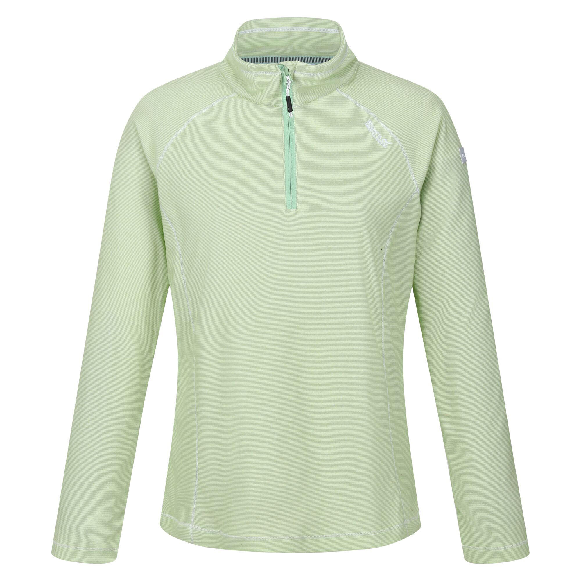 Great Outdoors Womens/Ladies Montes Half Zip Fleece Top (Quiet Green) 1/4