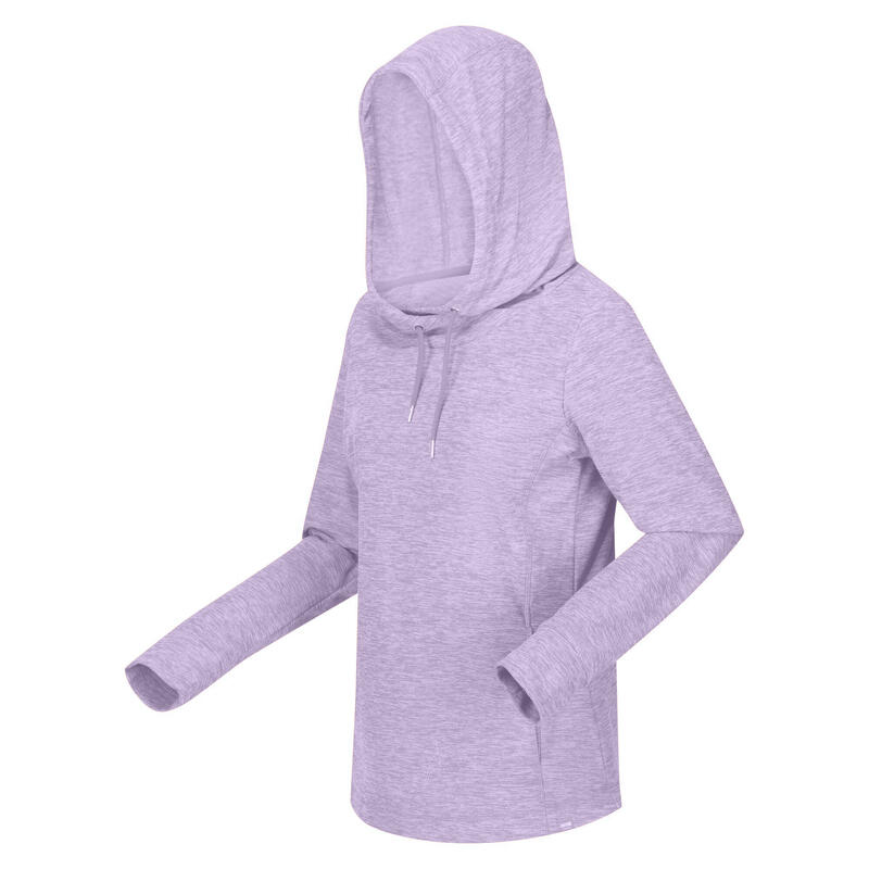 Dames Kizmit II Fleece Hoodie (Paarsroze gemêleerd)