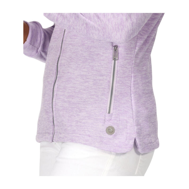 Dames Azaelia Marl Full Zip Fleecejack (Pastel Lila Marl)