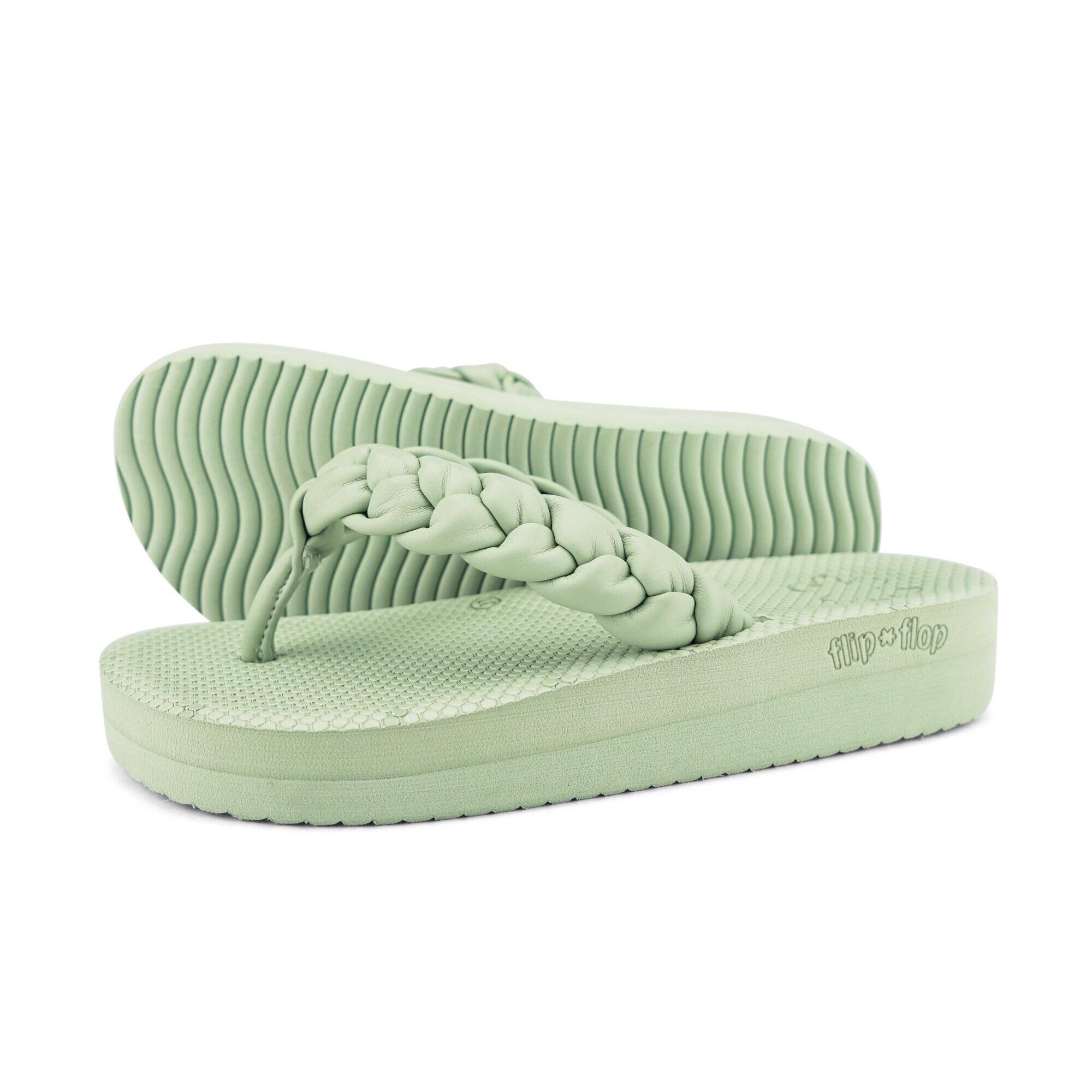 Flip Flop - Femme Comfy*weave Tongs Vert Matcha - Sandales - Decathlon