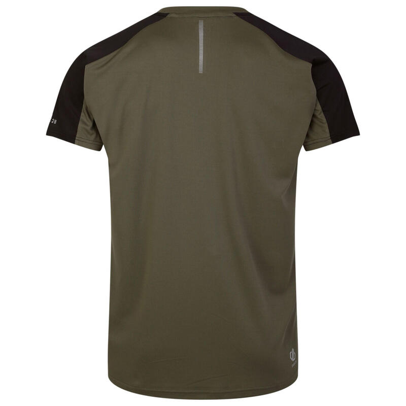 Tshirt DISCERNIBLE Homme (Vert lichen / Noir)