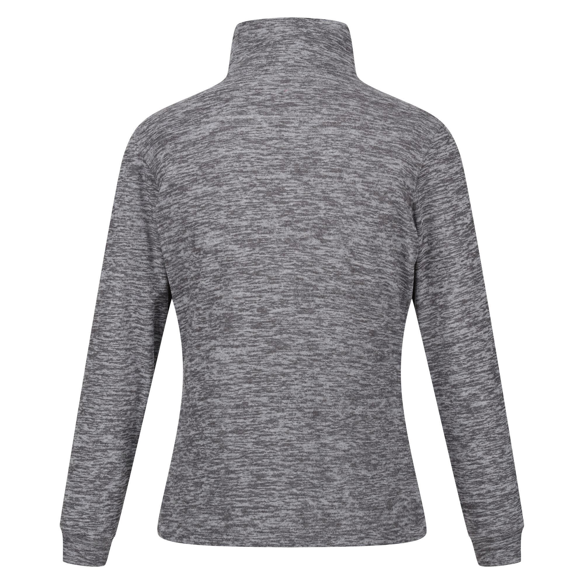 Womens/Ladies Azaelia Marl Full Zip Fleece Jacket (Dark Grey Marl) 2/5